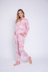 Pijama paisley rosa