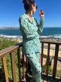 Pijama Plumas verdes