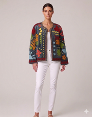 Saco Velvet bordado