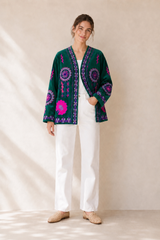 Saco Velvet Bordado