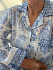Pijama paisley celeste