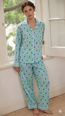 Pijama Plumas verdes