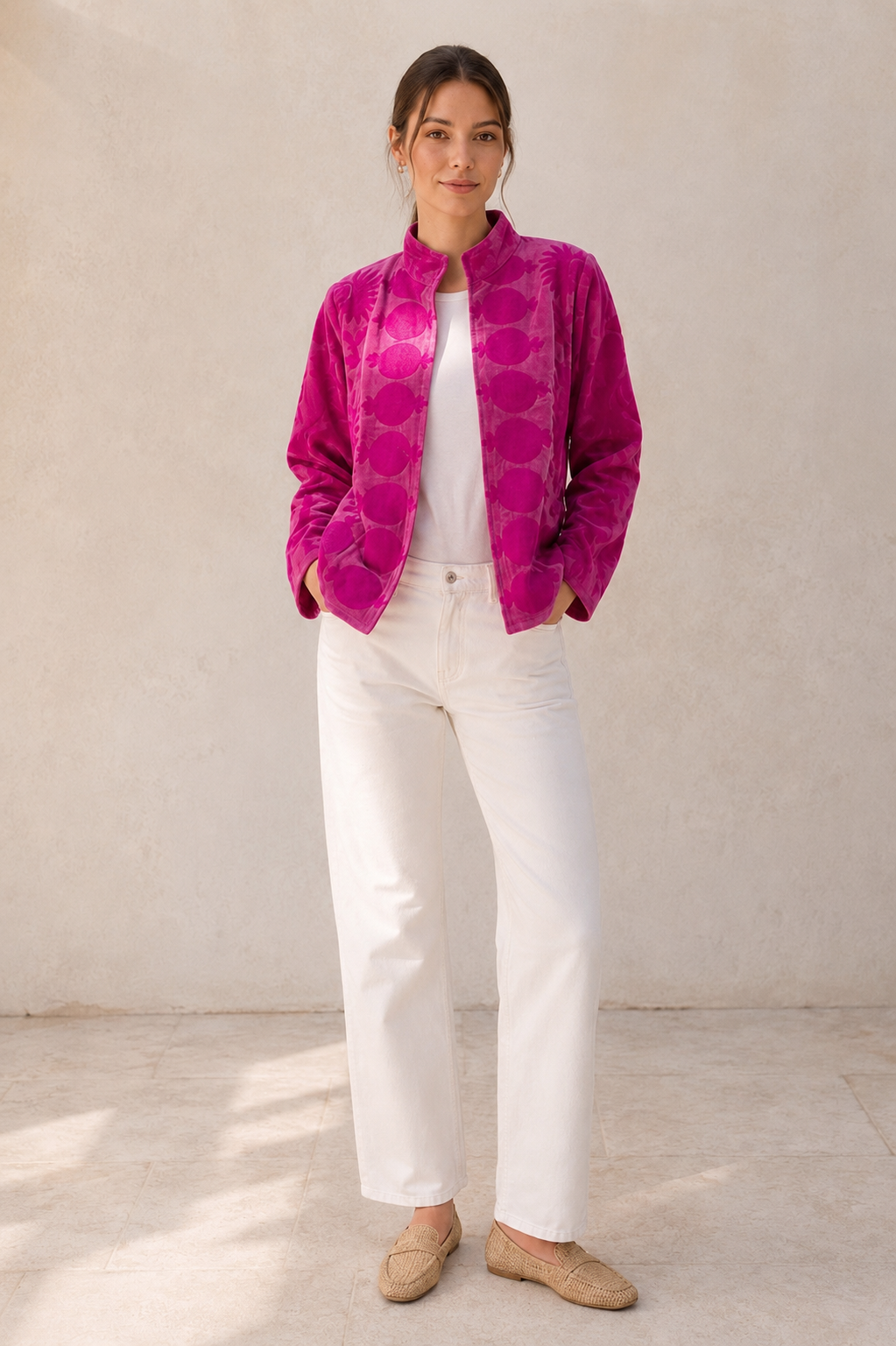 Saco Velvet Bordado