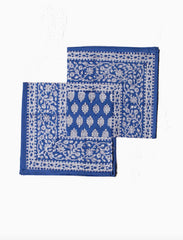 Set 4 Servilletas sello azul