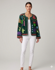Saco Velvet bordado
