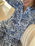 Pijama Flores azules enredaderas