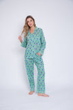 Pijama Plumas verdes