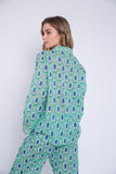 Pijama Plumas verdes